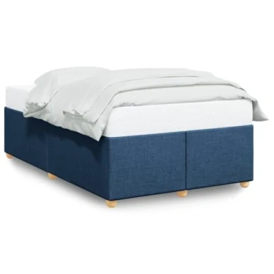 Afbeelding van vidaXL Bedframe stof blauw 120x190 cm