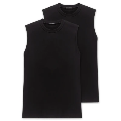 Afbeelding van Schiesser 2 PACK Hemd, Heren, Maat: Medium, Schwarz