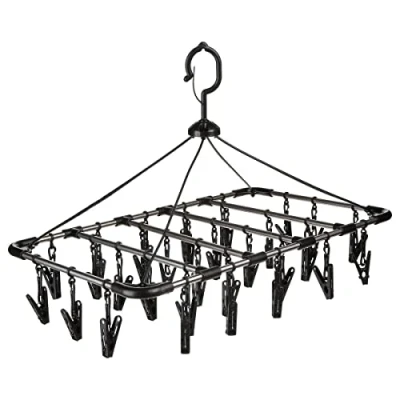 Image de Sechoir à linge rectangulaire Gris 32 pinces