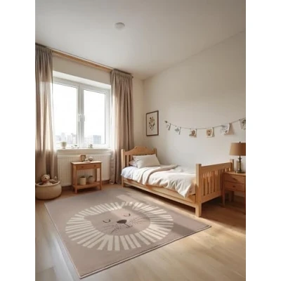 Afbeelding van Vloerkleed Kids Happy Lion 160 x 235 cm Dekbed Discounter.nl