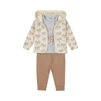 Afbeelding van Dirkje Set 3 delig DICFEB25 T shirt + Vest Broek Light Blue 68 Maat