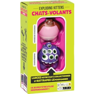 Afbeelding van Asmodee katten stuurwielen: 2 nr. 3 Bordspellen, een kaartspel van de makers Exploding Kittens, familie en kinderspel vanaf 8 jaar, spelers, Franse versie