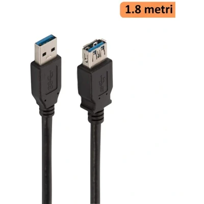 Image de Ewent Rallonge de câble USB type A (F) pour (M) 3.0 1.8 m noir