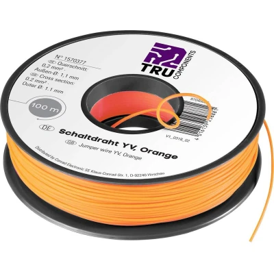 Afbeelding van TRU COMPONENTS 1567900 Schakeldraad Yv 1 x 0.20 mm² Groen 100 m