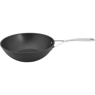 Image de Demeyere 40851 030 0 Wok Avec Revêtement Anti adhérent, Cast Aluminium, Noir, 30 Cm