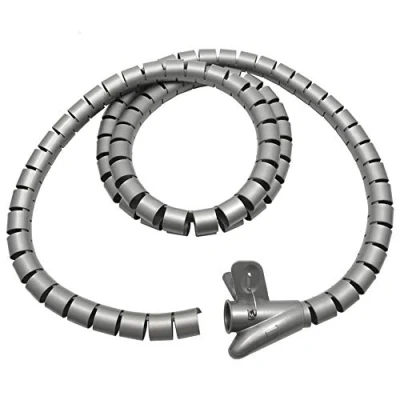 Afbeelding van Kabelgeleider organizer voor kabels 25 mm x 2 m Maclean MCTV 676 S kleur grijs
