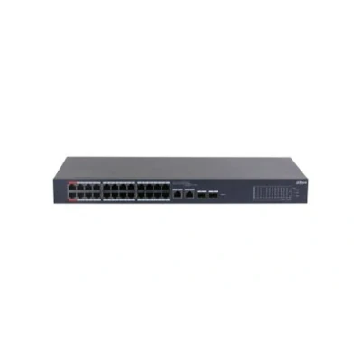 Image de Dahua CS4226 24ET 240 Commutateur cloud managed intelligent 2 x 10/100/1000 (High PoE) + 24 10/100 (PoE) (liaison montante) Gigabit SFP de bureau, Montable sur rack High PoE / (240 W)