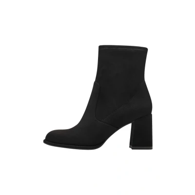 Afbeelding van Tamaris 12505743 004 Korte laarzen, Dames, Maat: 41, Black suede Textiel
