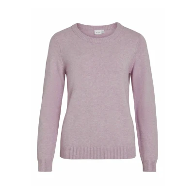 Afbeelding van VILA Viril Oneck NOOS Trui, Dames, Maat: XS, Winsome orchid