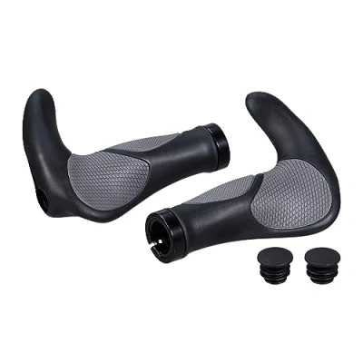 Afbeelding van Relaxdays Ergonomische Fietsgrepen Scooter Mountainbike Stuurgrepen