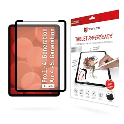 Afbeelding van Displex Screenprotector Geschikt voor iPad Pro 11 (2018) / (2020) (2021) (2022) Papersense