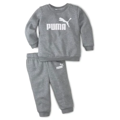 Afbeelding van Puma Minicats CREW Jogger Unisex SET Trainingspak voor kinderen, Maat: 98, Medium gray heather