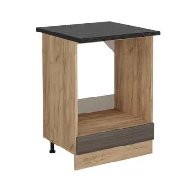 Afbeelding van Vicco Ovenombouwkast R Line, Edel grijs/Krachtige eik goud, 60 cm , WB Antraciet