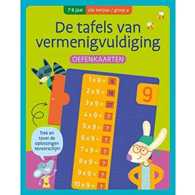 Afbeelding van Oefenkaarten De Tafels van Vermenigvuldiging