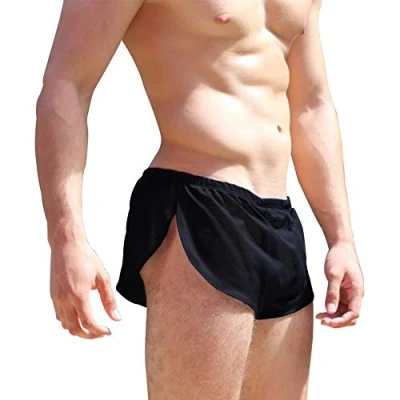 Afbeelding van Heren Losse Slips Boxer Shorts Mannelijke Engrener Sexy Ondergoed, zwart.