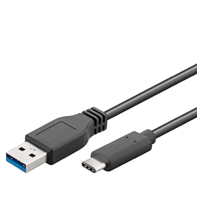 Afbeelding van Manhattan USB kabel 2.0 C stekker, A stekker 1.00 m Zwart UL gecertificeerd 353298