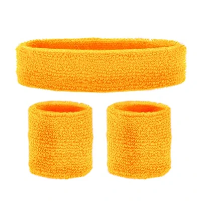 Afbeelding van Widmann Atletische 80s Zweetband Set Neon Groen Carnavalskleding Verkleedkleding
