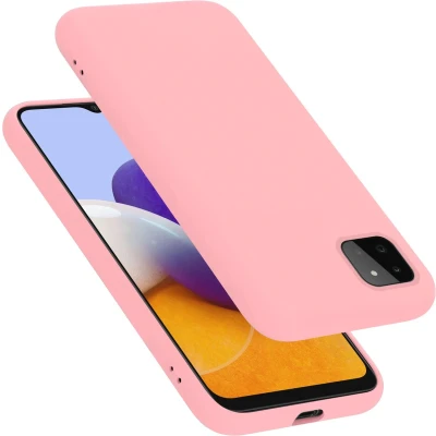 Afbeelding van Cadorabo Hoesje geschikt voor Samsung Galaxy A22 5G in LIQUID ROZE Beschermhoes gemaakt van flexibel TPU silicone Case Cover