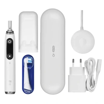 Afbeelding van Oral B, Elektrische tandenborstel, iOM9.1A1.1AD Wit AlabasterTandenborstel (Oscillerende tandenborstel)