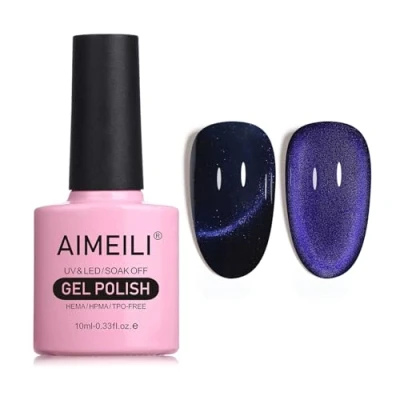 Afbeelding van AIMEILI 10 ml nagellak, magnetisch, gel, Cat&#039;s Eye UV, LED, manicure, pedicure, eenvoudig aan te brengen, 762