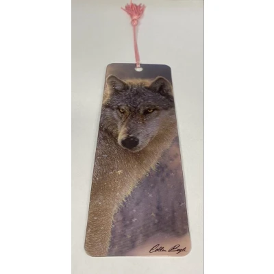 Afbeelding van 3D boekenlegger wolf