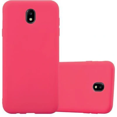 Afbeelding van Cadorabo Hoesje geschikt voor Samsung Galaxy J7 2017 in CANDY ROOD Beschermhoes gemaakt van flexibel TPU silicone Case Cover