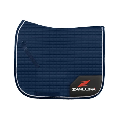 Image de Zandona Tapis de Selle Dressage MCL Marin/Noir Cob