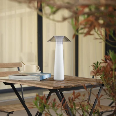 Afbeelding van Lindby Terraslampen met touchdimmer 1licht Kunststof (ABS, PC) H: 28.2 cm wit, helder Inclusief lichtbron