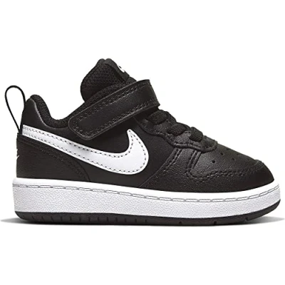 Afbeelding van Nike Court Borough Low 2 (PSV) sneakers voor jongens, uniseks, zwart wit, 35 EU