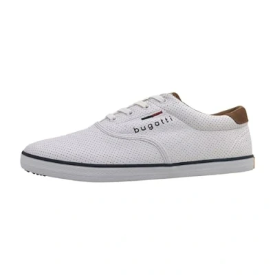 Afbeelding van bugatti Sportieve veterschoenen, Heren, Maat: 41, White Kunststof