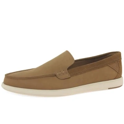 Afbeelding van Clarks Bratton Mocassins, Heren, Maat: 45, Braun Leer