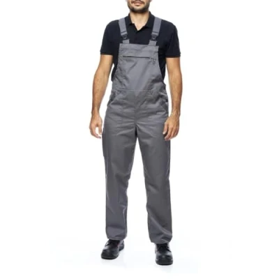 Afbeelding van MAZALAT work wear Lange tuinbroek met multifunctionele zakken, werkkleding voor ambachtslieden, metselaars, dakdekkers, timmerlieden, elektriciens en nog veel meer, goede kwaliteit, made in EU, grijs.