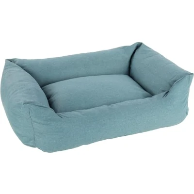 Afbeelding van Flamingo Valeco Bed Honden Mand Rechthoekig+rits Blauw 100x80x30cm 1st 138164