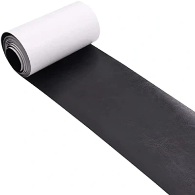 Afbeelding van Panngu Premium lederen pleisterset voor reparatie van scheuren, brandwonden, autostoelen (zwart, 10 x 150 cm)