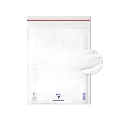 Afbeelding van Clairefontaine 7350C 10 witte bubbelfolies, 24 x 33 cm, 90 g