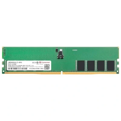 Afbeelding van Transcend JM5600ALE 48G Werkgeheugenmodule voor PC Retail DDR5 48 GB 1 x 5600 MHz 288 pins DIMM