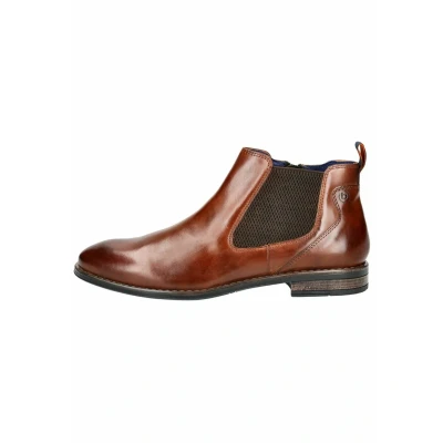 Afbeelding van bugatti Korte laarzen cognac, Heren, Maat: 42, Cognac Leer en textiel