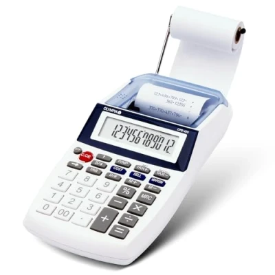 Image de Olympia CPD 425 Calculatrice imprimante avec écran LCD à 12 chiffres, 119,9 x 102,2 45,7 mm