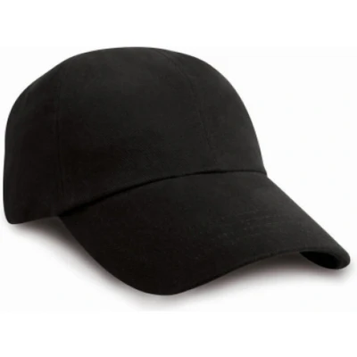 Afbeelding van Result Junior Heavy Brushed Cotton Cap RH24J Black