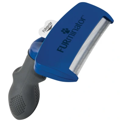 Afbeelding van Furminator Hond Kort Haar Hondenvachtkam Blauw Large