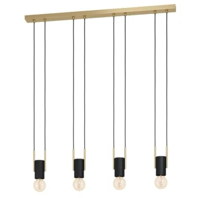 Afbeelding van EGLO Bitachito Hanglamp E27 93 cm Zwart/Koper