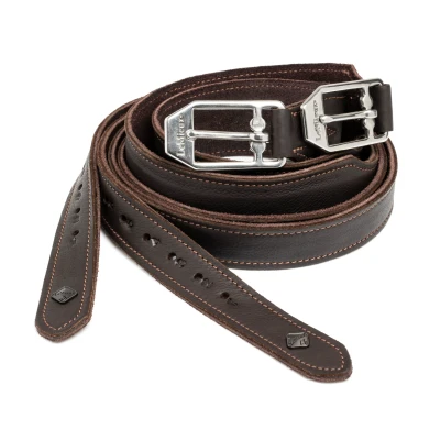 Image de LeMieux Étrivières Vector Pro Cuir Marron 130cm