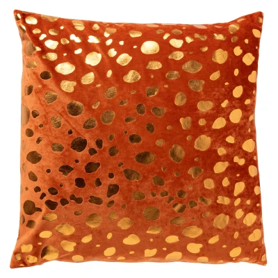 Afbeelding van Dutch Decor TINO Sierkussen velvet 45x45 cm Potters Clay oranje