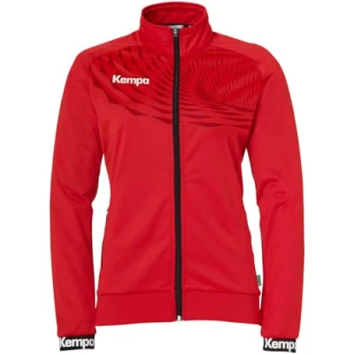 Afbeelding van Kempa Wave 26 Poly Jacket Sportjack voor dames en meisjes, voetbaltrainingsjack elastisch trainingsjack met ritssluiting