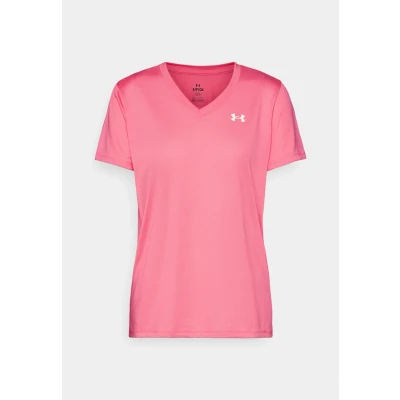 Afbeelding van Under Armour Solid Sport Tshirt, Dames, Maat: Small, Super pink/white