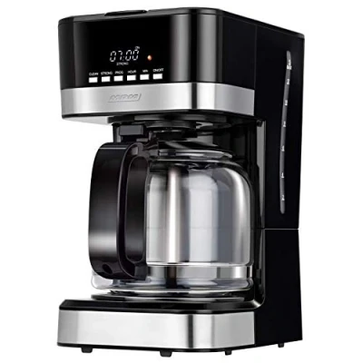 Image de Cafetière à Filtre Machine Café Électrique Programmable 15 tasses 18 Litre MPM MKW 05 950 Noir/Argent