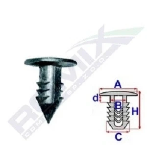 Afbeelding van Bevestiging ROMIX ROM C10000, 25 stuks