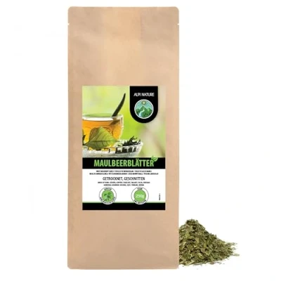 Afbeelding van Infusie van moerbeibladeren (250 g), Kruidenthee moerbeibladeren, thee gesneden, voorzichtig gedroogd, 100% zuiver en natuurlijk