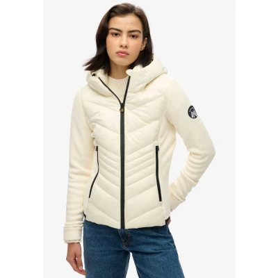 Afbeelding van Superdry Hooded Storm Fleece Jacket Wit