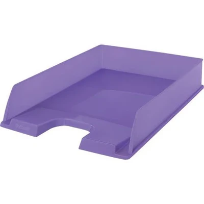 Afbeelding van Esselte Colour&#039;Breeze Stapelbare Brievenbak Organiser voor Documenten, Catalogi, Brochures en Tijdschriften Lavendel